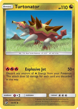 Pokemon TCG - Dragon Majesty - Turtonator - 50/70 - Reverse Holofoil