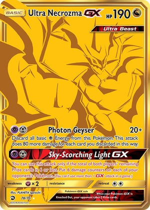 Pokemon TCG - Dragon Majesty - Ultra Necrozma GX - 78/70 - Holofoil