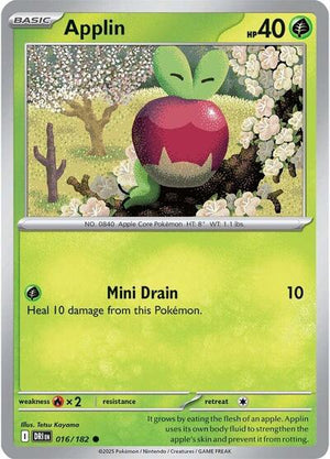 Pokemon TCG - SV10: Destined Rivals - Applin - 016/182
