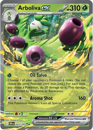 Pokemon TCG - SV10: Destined Rivals - Arboliva ex - 023/182 - Holofoil