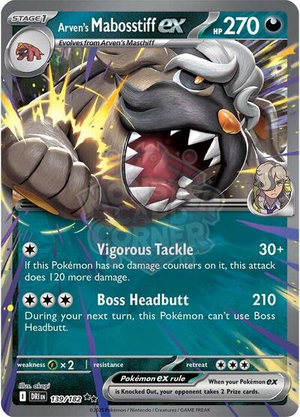 Pokemon TCG - SV10: Destined Rivals - Arven's Mabosstiff ex - 139/182 - Holofoil