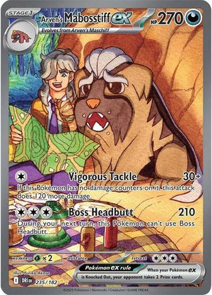Pokemon TCG - SV10: Destined Rivals - Arven's Mabosstiff ex - 235/182 - Holofoil