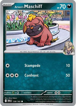 Pokemon TCG - SV10: Destined Rivals - Arven's Maschiff - 138/182