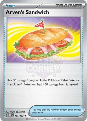 Pokemon TCG - SV10: Destined Rivals - Arven's Sandwich - 161/182