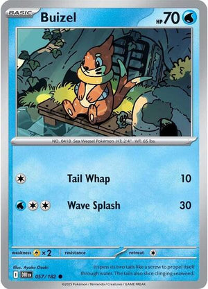 Pokemon TCG - SV10: Destined Rivals - Buizel - 057/182 - Reverse Holofoil
