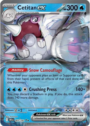 Pokemon TCG - SV10: Destined Rivals - Cetitan ex - 065/182 - Holofoil
