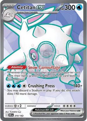 Pokemon TCG - SV10: Destined Rivals - Cetitan ex - 210/182 - Holofoil