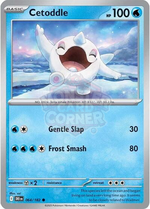 Pokemon TCG - SV10: Destined Rivals - Cetoddle - 064/182 - Reverse Holofoil