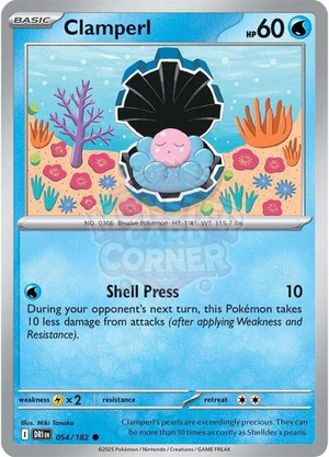 Pokemon TCG - SV10: Destined Rivals - Clamperl - 054/182