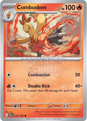 Pokemon TCG - SV10: Destined Rivals - Combusken - 041/182