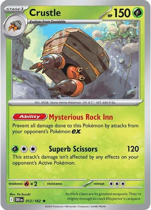 Pokemon TCG - SV10: Destined Rivals - Crustle - 012/182 - Holofoil