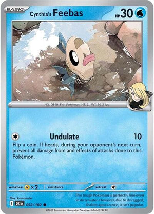 Pokemon TCG - SV10: Destined Rivals - Cynthia's Feebas - 052/182