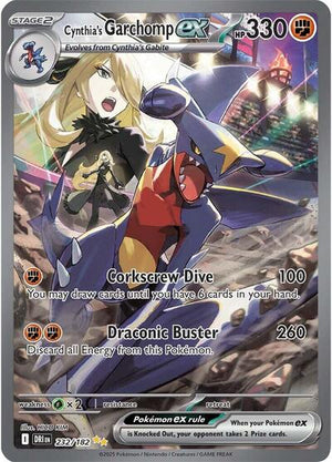Pokemon TCG - SV10: Destined Rivals - Cynthia's Garchomp ex - 232/182 - Holofoil