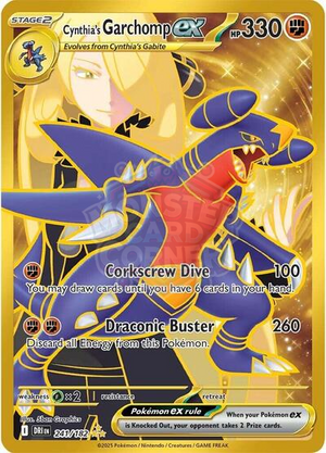 Pokemon TCG - SV10: Destined Rivals - Cynthia's Garchomp ex - 241/182 - Holofoil