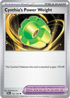 Pokemon TCG - SV10: Destined Rivals - Cynthia's Power Weight - 162/182 - Reverse Holofoil
