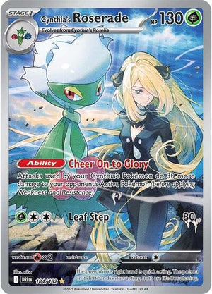 Pokemon TCG - SV10: Destined Rivals - Cynthia's Roserade - 184/182 - Holofoil