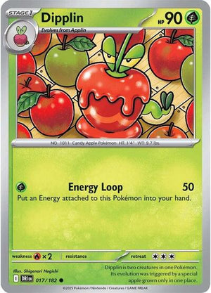 Pokemon TCG - SV10: Destined Rivals - Dipplin - 017/182 - Reverse Holofoil