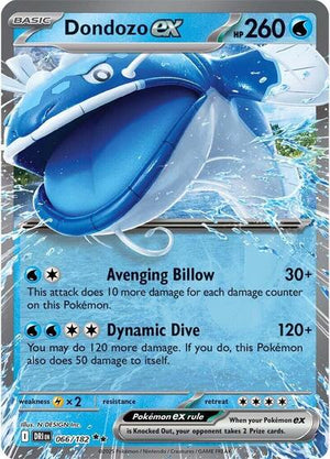 Pokemon TCG - SV10: Destined Rivals - Dondozo ex - 066/182 - Holofoil