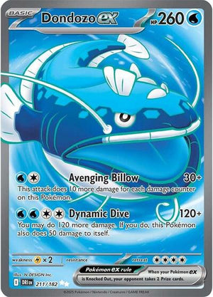 Pokemon TCG - SV10: Destined Rivals - Dondozo ex - 211/182 - Holofoil