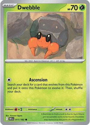 Pokemon TCG - SV10: Destined Rivals - Dwebble - 011/182