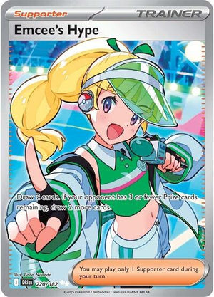 Pokemon TCG - SV10: Destined Rivals - Emcee's Hype - 220/182 - Holofoil