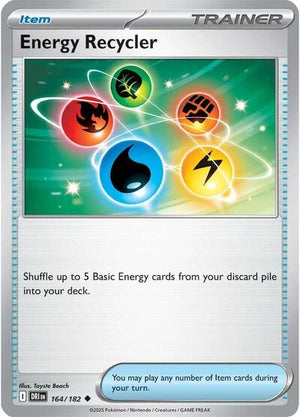 Pokemon TCG - SV10: Destined Rivals - Energy Recycler - 164/182 - Reverse Holofoil