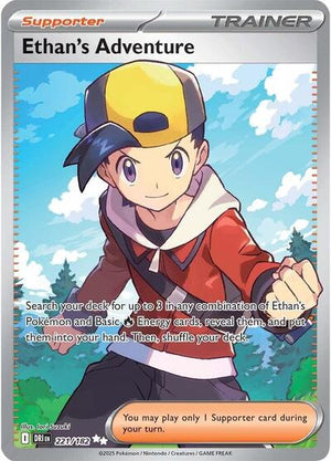Pokemon TCG - SV10: Destined Rivals - Ethan's Adventure - 221/182 - Holofoil