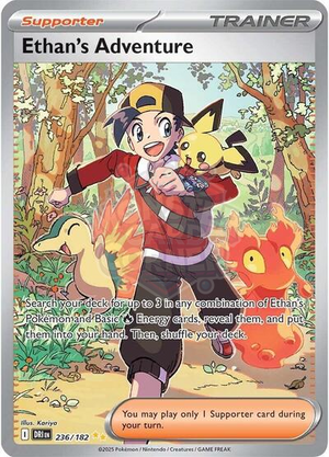 Pokemon TCG - SV10: Destined Rivals - Ethan's Adventure - 236/182 - Holofoil