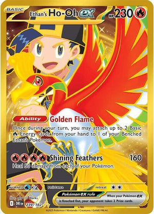 Pokemon TCG - SV10: Destined Rivals - Ethan's Ho-Oh ex - 239/182 - Holofoil