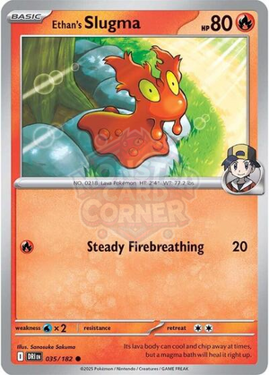 Pokemon TCG - SV10: Destined Rivals - Ethan's Slugma - 035/182