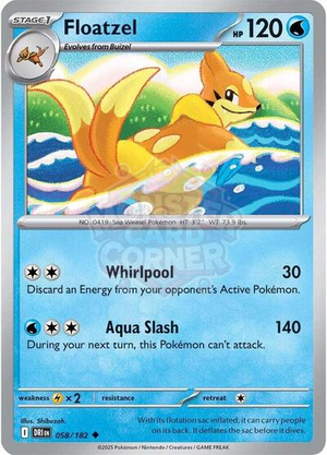 Pokemon TCG - SV10: Destined Rivals - Floatzel - 058/182