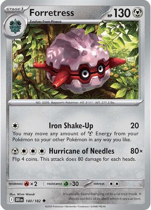 Pokemon TCG - SV10: Destined Rivals - Forretress - 140/182