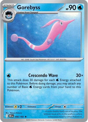 Pokemon TCG - SV10: Destined Rivals - Gorebyss - 056/182 - Reverse Holofoil