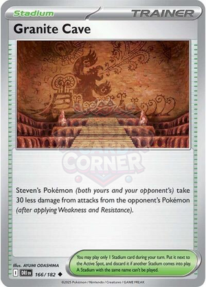 Pokemon TCG - SV10: Destined Rivals - Granite Cave - 166/182 - Reverse Holofoil