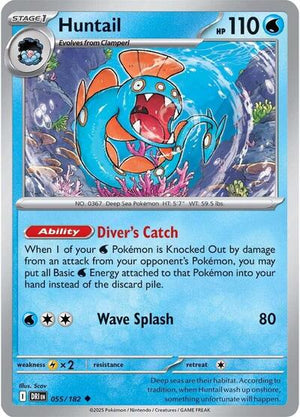 Pokemon TCG - SV10: Destined Rivals - Huntail - 055/182