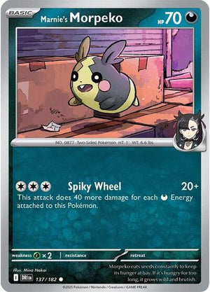 Pokemon TCG - SV10: Destined Rivals - Marnie's Morpeko - 137/182 - Reverse Holofoil
