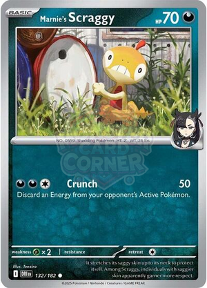 Pokemon TCG - SV10: Destined Rivals - Marnie's Scraggy - 132/182