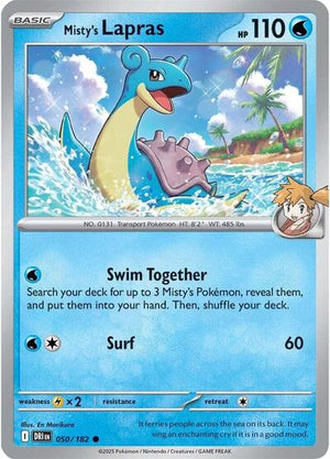 Pokemon TCG - SV10: Destined Rivals - Misty's Lapras - 050/182