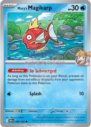 Pokemon TCG - SV10: Destined Rivals - Misty's Magikarp - 048/182 - Reverse Holofoil