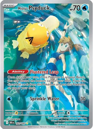 Pokemon TCG - SV10: Destined Rivals - Misty's Psyduck - 193/182 - Holofoil