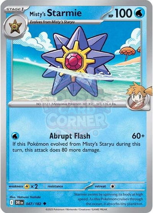 Pokemon TCG - SV10: Destined Rivals - Misty's Starmie - 047/182
