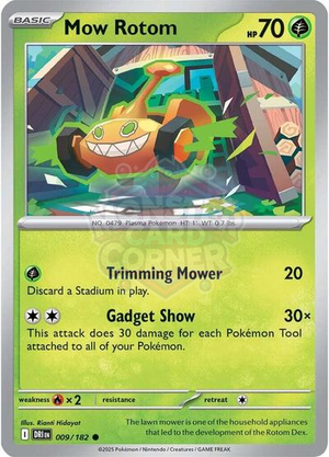 Pokemon TCG - SV10: Destined Rivals - Mow Rotom - 009/182 - Reverse Holofoil
