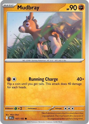 Pokemon TCG - SV10: Destined Rivals - Mudbray - 107/182