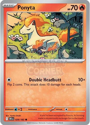 Pokemon TCG - SV10: Destined Rivals - Ponyta - 029/182