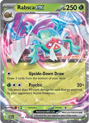 Pokemon TCG - SV10: Destined Rivals - Rabsca ex - 025/182 - Holofoil