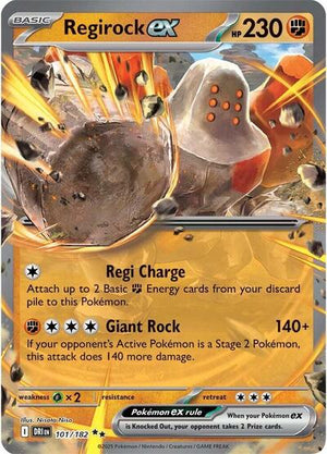 Pokemon TCG - SV10: Destined Rivals - Regirock ex - 101/182 - Holofoil