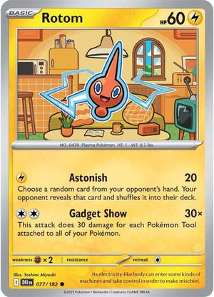 Pokemon TCG - SV10: Destined Rivals - Rotom - 077/182
