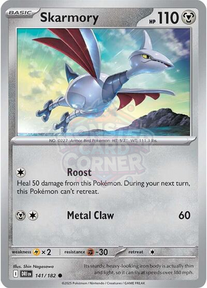 Pokemon TCG - SV10: Destined Rivals - Skarmory - 141/182
