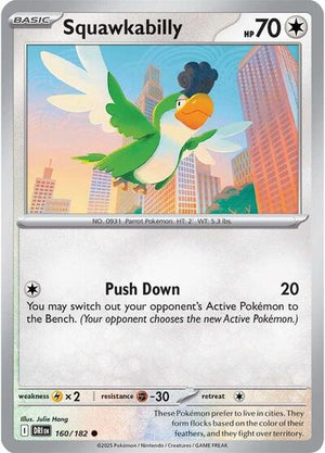 Pokemon TCG - SV10: Destined Rivals - Squawkabilly - 160/182