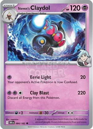 Pokemon TCG - SV10: Destined Rivals - Steven's Claydol - 084/182 - Reverse Holofoil